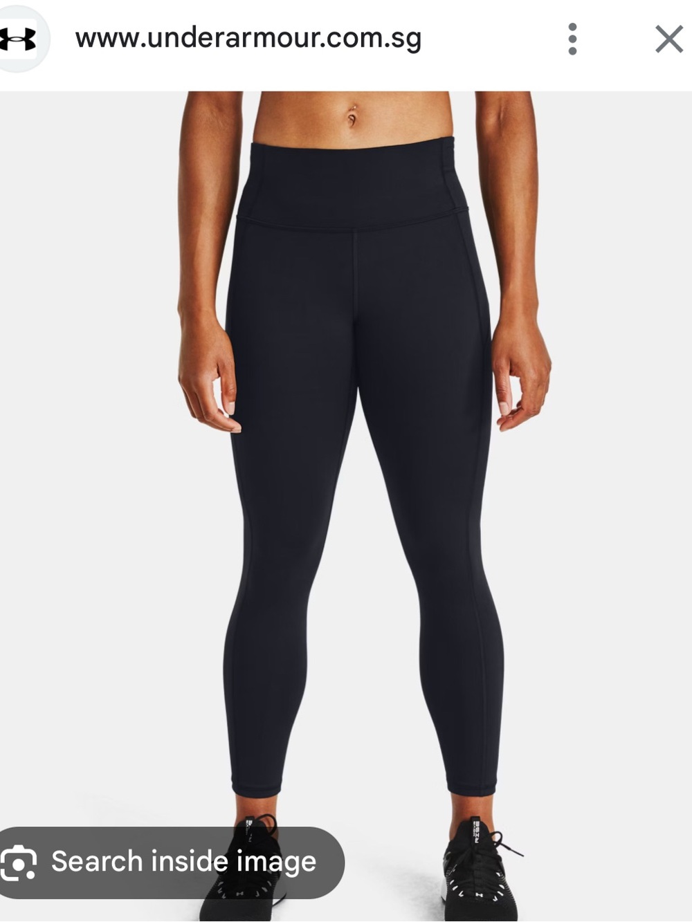 UA Reflect Ankle Leggings in Moss Green